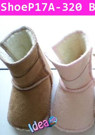 รองเท้าบูท Pre Walker Booties สีชมพูอ่อน