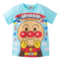 เสื้อยืดเด็กลาย-Anpanman-and-Friends-สีฟ้า