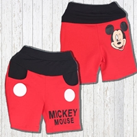 กางเกงขาสั้นเด็ก-Mickey-Mouse-สีแดง