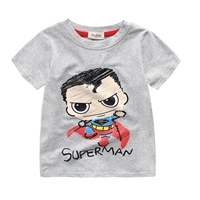 เสื้อยืดเด็กแฟชั่นสุดฮิต-Superman-สีเทา