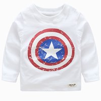 เสื้อแขนยาวเด็กสุดเท่-Captain-America-สีขาว