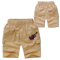 กางเกงขาสามส่วน-Spiderman-สีกากี(Size-15-23)