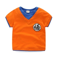 เสื้อยืดเด็ก-DRAGONBALL-สีส้ม