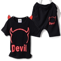 ชุดเด็ก-เสื้อกางเกงเด็ก-DEVIL-สีดำ