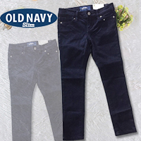 กางเกงยีนส์ขายาว-Old-Navy-Slim-สีกรม