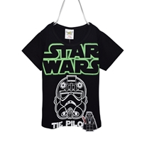 เสื้อยืดเด็ก-Star-Wars-TIE-PILO-สีดำ