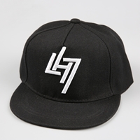 หมวกเด็ก-Snapback-สไตล์เกาหลี-LH7-สีดำ