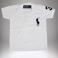 เสื้อยืดเด็กแฟชั่น-Polo-By-Ralph-Lauren-สีขาว