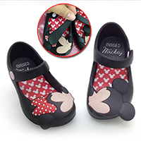 รองเท้าเด็ก-Minnie-สไตล์-Mini-Melissa-สีดำ-(ตำหนิ)