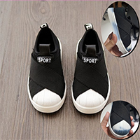 รองเท้าผ้าใบเด็ก-Superstar-Slip-On-สีดำ-(ตำหนิ)