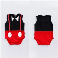 บอดี้สูทหนุ่มน้อย-Mickey-Mouse-สีดำแดง