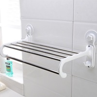 ราวตากผ้า-Double-Bath-Towel-Rack--สีขาว