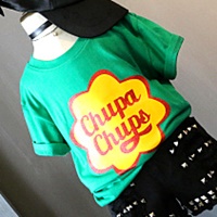 เสื้อยืดแฟชั่น-Chupa-Chupa-สีเขียว