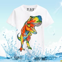 เสื้อยืดเด็ก-Rainbow-T-Rex-สีขาว