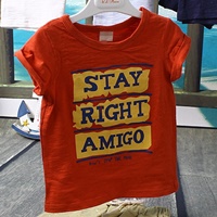 เสื้อยืดแฟชั่นหนูน้อยซูกัส-Stay-Right-Amigo-สีส้ม