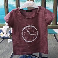 เสื้อยืดแฟชั่น-I-Am-Clock-สีม่วงชมพู