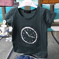 เสื้อยืดแฟชั่น-I-Am-Clock-สีกรมเทา