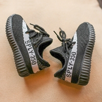 รองเท้าผ้าใบสไตล์-YEEZY-SPLY-350-สีดำขาว