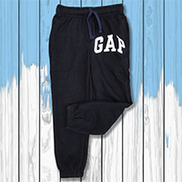 กางเกงวอร์มขายาวหนุ่มน้อยเบอร์นาร์ท-GAP-สีดำ