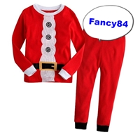 เสื้อและกางเกง-Xmas-Santa-รัดเข็มขัด-สีแดง