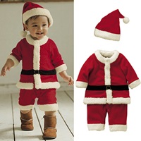 บอดี้สูทหนูน้อยซานต้า-Xmas-พร้อมหมวก-สีแดง