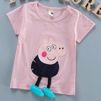 เสื้อยืดเด็ก--Peppa-Pig-สีชมพู