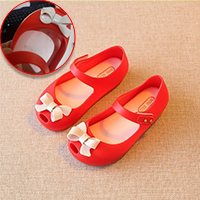 รองเท้าเด็กติดโบว์สุดเก๋-Mini-Melissa-สีแดง