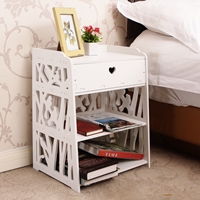 โต๊ะข้างเตียง-BedSide-Cabinet-พร้อมลิ้นชัก-สีขาว