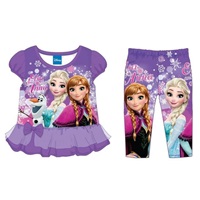 ชุดเสื้อกางเกงเลกกิ้ง-Anna-and-Elsa-Frozen-สีม่วง