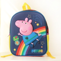 กระเป๋าสะพายหลัง-3D-Peppa-Pig-RainBow-โทนสีน้ำเงิน