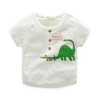 เสื้อยืดแฟชั่น-Hello-Dinosaur-สีขาว