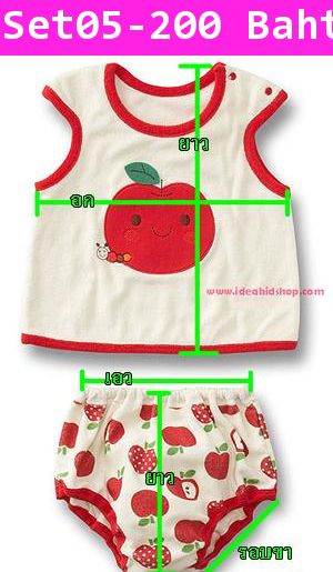 ชุดเสื้อกางเกงลายผึ้งน้อย