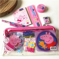 กระเป๋าพร้อมเครื่องเขียน-PEPPA-PIG-สีชมพู