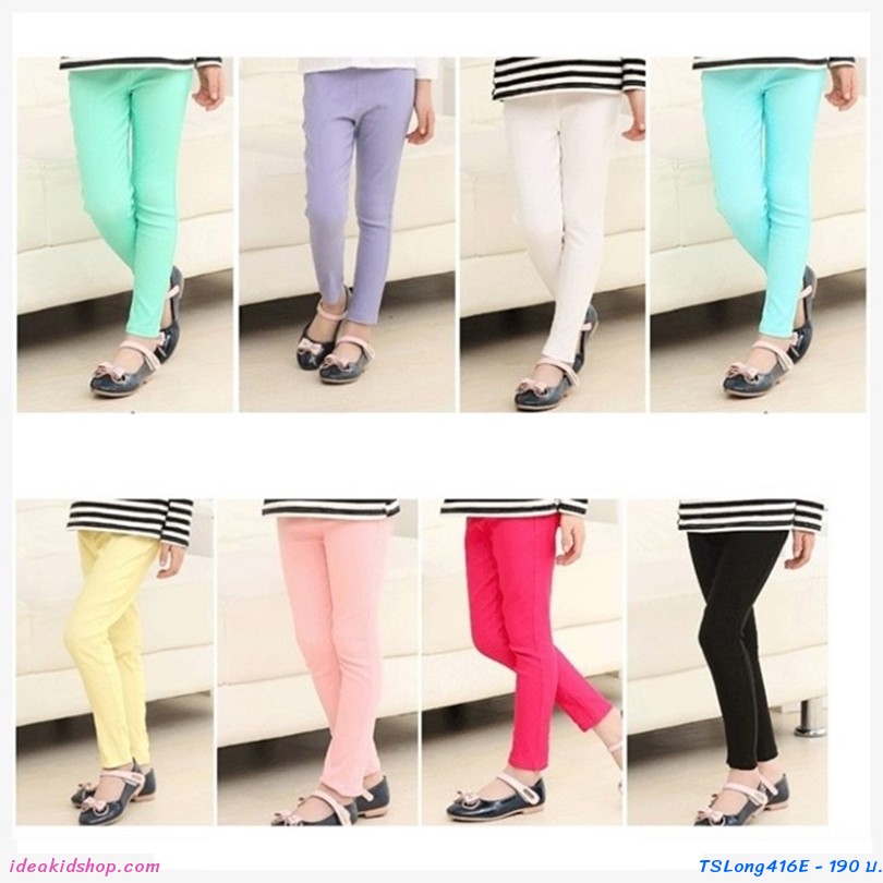 กางเกงขายาว Skinny Pencil Trousers สีขาว