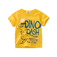 เสื้อยืดเด็กแฟชั่น-Dino-Dash-สีเหลือง