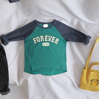 เสื้อแขนยาวทูโทนแฟชั่น-FOREVER-YOUNG-สีเขียว