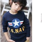 เสื้อยืดแขนยาวสีกรม-U.S.-NAVY