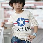 เสื้อยืดแขนยาวสีขาว-U.S.-NAVY