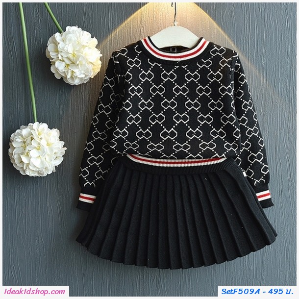 ش͡ç Sweater+pleated skirt մ