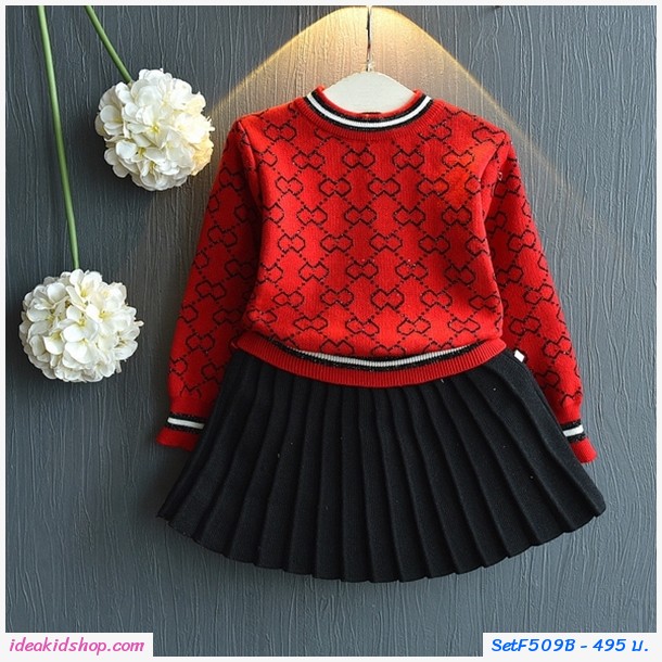 ش͡ç Sweater+pleated skirt ᴧ