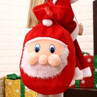 ถุงซานต้า-ถุงของขวัญคริสมาสต์-Xmas-Santa-Claus-สีแดง