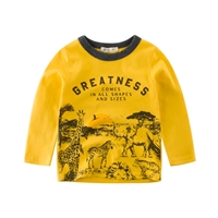 เสื้อแขนยาวแฟชั่น-Animals-Greatness-สีเหลือง