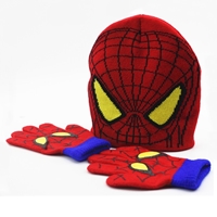 หมวกไหมพรมน่ารัก_ถุงมือ-Spider-Man-สีแดง-(2ชิ้น)