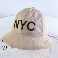 หมวกเด็กปีกรอบแฟชั่น-NYC-สีครีม