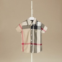 เสื้อเชิ้ตคอปก-Burberry-สีน้ำตาล-ลายใหญ่