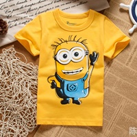 เสื้อยืดแฟชั่นหนูน้อย-Minion-สีเหลือง