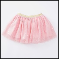 กระโปรงเด็ก-Tutu-สไตล์วินเทจ-แต่งลายดาว-สีชมพู