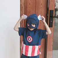 เสื้อยืดมีฮู้ด-ลาย-Captain-America