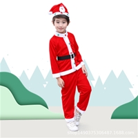 ชุดเสื้อกางเกง-Xmas--แต่งหิมะ-สีแดง-(แพค--4-ชิ้น)