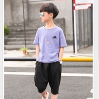 ชุดเสื้อกางเกง-Hiphop-CATTEE-สีม่วง